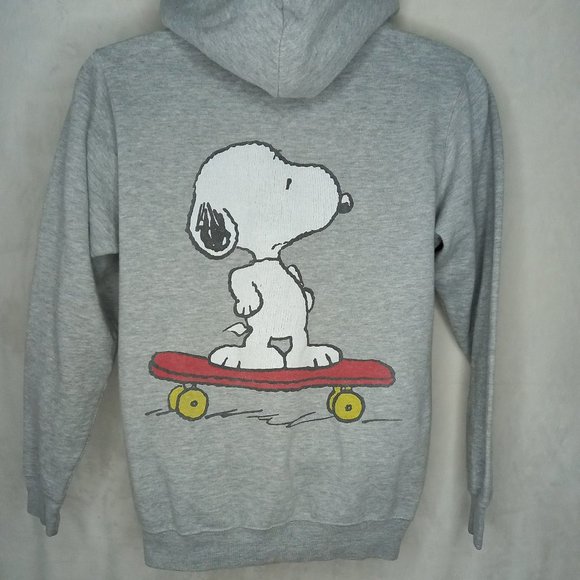Peanuts Shirts Peanuts Snoopy Skateboard Gray Hoodie Sweatshirt S Poshmark